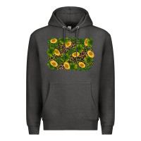 Charcoal Heather st patricks day background Premium Hoodie - RanaPortraitStore