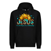 Black jesus it s not religion it s a relationship Premium Hoodie - Zillion Design Studio