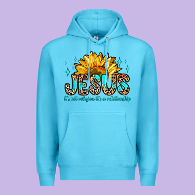 Jesus It S Not Religion It S A Relationship Premium Hoodie Designed By Zillion Design Studio