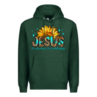 Sports Green jesus it s not religion it s a relationship Premium Hoodie - Zillion Design Studio