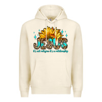 Tofu jesus it s not religion it s a relationship Premium Hoodie - Zillion Design Studio