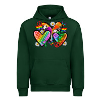 Foreset Green pride hearts Urban Hoodie - texasbilliewilder