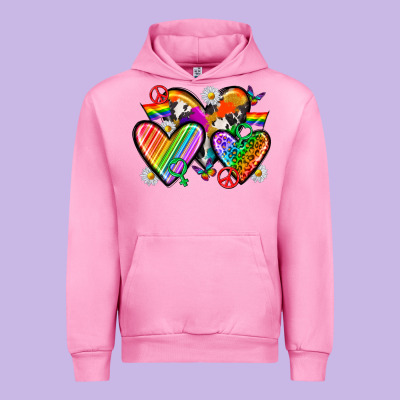 Urban Hoodie pride hearts