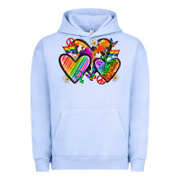 Pigment Grape Ice pride hearts Urban Hoodie - texasbilliewilder
