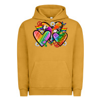 Pigment Peanut Butter pride hearts Urban Hoodie - texasbilliewilder