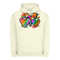 Pigment Pistachio pride hearts Urban Hoodie - texasbilliewilder