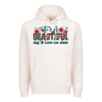 Pale Pink it s a beautiful day to leave me alone Premium Hoodie - Zillion Design Studio