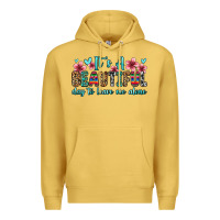 Antique Gold it s a beautiful day to leave me alone Premium Hoodie - Zillion Design Studio