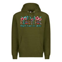 Army Green it s a beautiful day to leave me alone Premium Hoodie - Zillion Design Studio