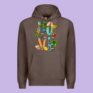 Summer Love Teacher Premium Hoodie Designed By Texasbilliewilder