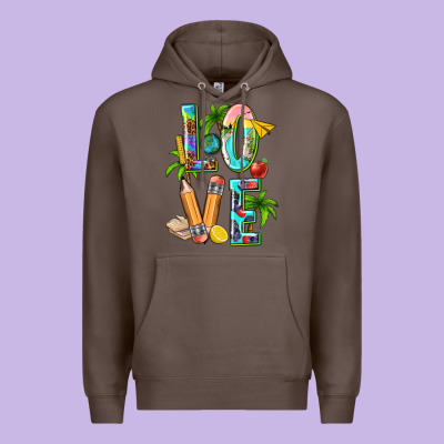 Summer Love Teacher Premium Hoodie Designed By Texasbilliewilder