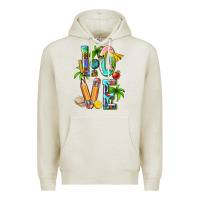 Oatmeal Heather summer love teacher Premium Hoodie - texasbilliewilder