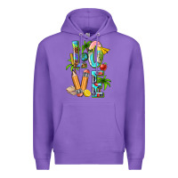 Purple summer love teacher Premium Hoodie - texasbilliewilder