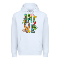 White summer love teacher Premium Hoodie - texasbilliewilder