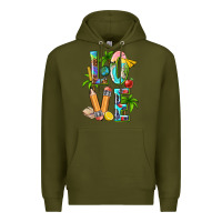 Army Green summer love teacher Premium Hoodie - texasbilliewilder