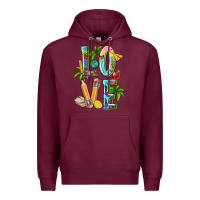 Burgundy summer love teacher Premium Hoodie - texasbilliewilder
