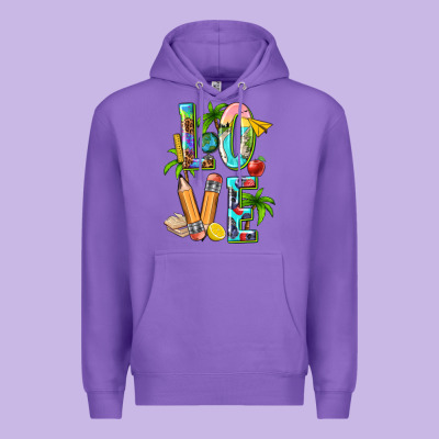Summer Love Teacher Premium Hoodie Designed By Texasbilliewilder