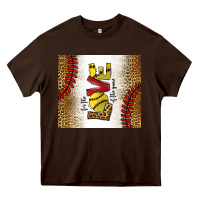 Chocolate Brown for the love of the game softball Heavy Core Tee - chombo