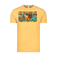 Vintage Mustard Fall coop animals pumpkin Vintage Tee - Artiststas