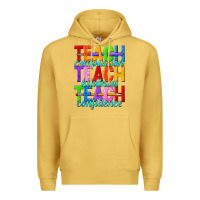 Antique Gold teach compassion teach kindness teach confidence Premium Hoodie - texasbilliewilder