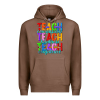 Chestnut teach compassion teach kindness teach confidence Premium Hoodie - texasbilliewilder