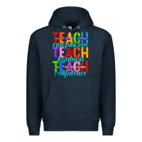 Navy teach compassion teach kindness teach confidence Premium Hoodie - texasbilliewilder