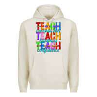 Oatmeal Heather teach compassion teach kindness teach confidence Premium Hoodie - texasbilliewilder