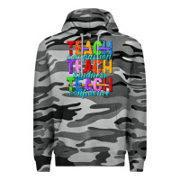 Slate Camo teach compassion teach kindness teach confidence Premium Hoodie - texasbilliewilder