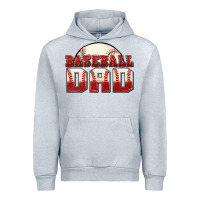 Heather Grey baseball dad Urban Hoodie - Zillion Design Studio