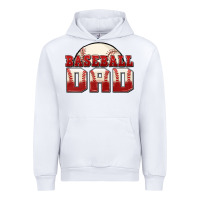 White baseball dad Urban Hoodie - Zillion Design Studio
