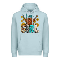 Blue Mist hay girl Premium Hoodie - Zillion Design Studio
