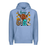 Colony Blue hay girl Premium Hoodie - Zillion Design Studio