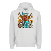 Dove Grey hay girl Premium Hoodie - Zillion Design Studio