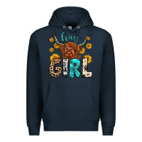 Navy hay girl Premium Hoodie - Zillion Design Studio