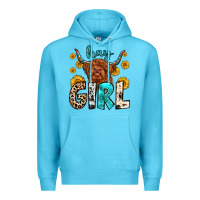 Ocean Blue hay girl Premium Hoodie - Zillion Design Studio