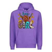 Purple hay girl Premium Hoodie - Zillion Design Studio