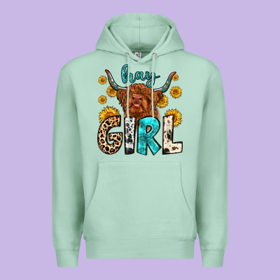 Hay Girl Premium Hoodie Designed By Zillion Design Studio