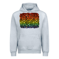 Heather Grey pride leopard background lgbt Urban Hoodie - texasbilliewilder