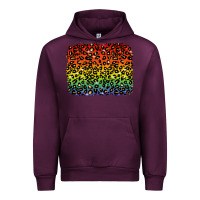Mauve Wine pride leopard background lgbt Urban Hoodie - texasbilliewilder