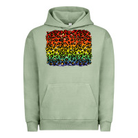 Pigment Oil Green pride leopard background lgbt Urban Hoodie - texasbilliewilder