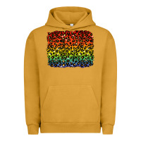 Pigment Peanut Butter pride leopard background lgbt Urban Hoodie - texasbilliewilder