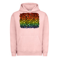 Pigment Salmon pride leopard background lgbt Urban Hoodie - texasbilliewilder