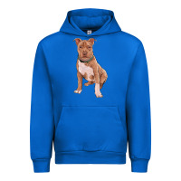 Cobalt Brown Pitbull Urban Hoodie - RanaPortraitStore