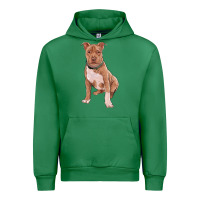 Emerald Brown Pitbull Urban Hoodie - RanaPortraitStore
