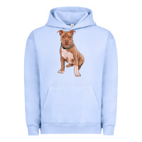 Pigment Grape Ice Brown Pitbull Urban Hoodie - RanaPortraitStore