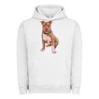 Pigment Lunar Rock Brown Pitbull Urban Hoodie - RanaPortraitStore