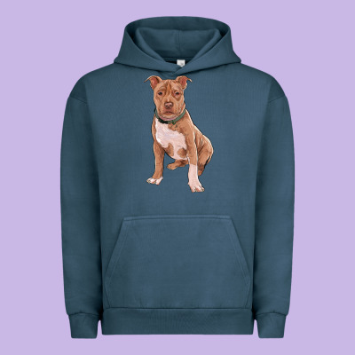Urban Hoodie Brown Pitbull