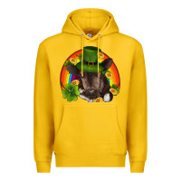 Lemon st patricks day baby cow shamrock rainbow gold Premium Hoodie - RanaPortraitStore