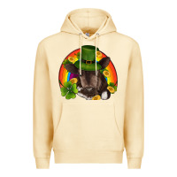 Pina Colada st patricks day baby cow shamrock rainbow gold Premium Hoodie - RanaPortraitStore