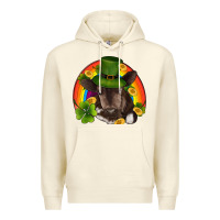 Sandshell st patricks day baby cow shamrock rainbow gold Premium Hoodie - RanaPortraitStore